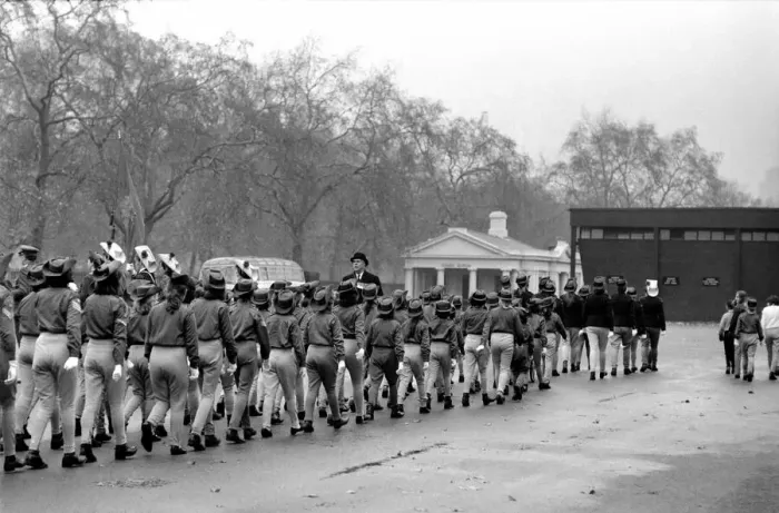 Framed Print : The Horse Rangers of the Commonwealth Association paraded in Trafalgar Sqand were