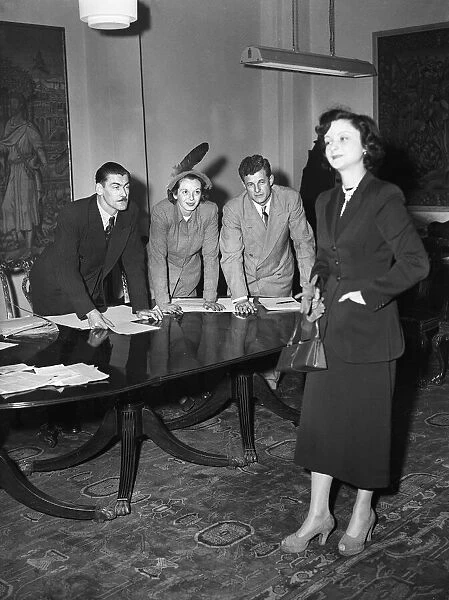 Hostess applicants for American overseas Airways. 30th March 1949