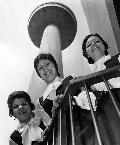 Three hostesses who will help visitors to Liverpools St