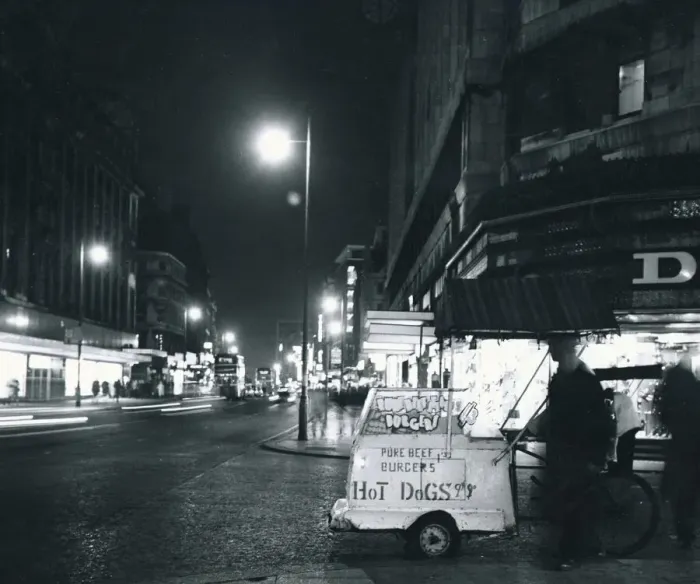 Framed Print : A hot dog stall on one of the main roads into Manchester Food beef burgers Framed Print : A hot dog stall on one of the main roads into Manchester Food beef burgers