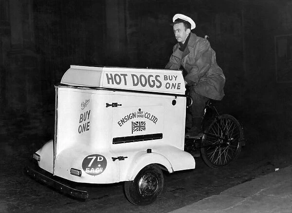 Hot-dog stands on tricycles tour Manchester at night and attend many outdoor events