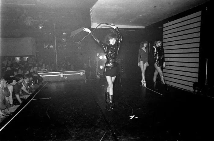 Framed Print : Hot Gossip Dancers seen here performing on stage at the Usher Hall in Edinburgh -6th