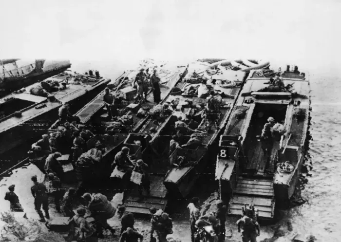 Framed Print : Six hours before the Allied landings took place on the South Coast of France on August Framed Print : Six hours before the Allied landings took place on the South Coast of France on August