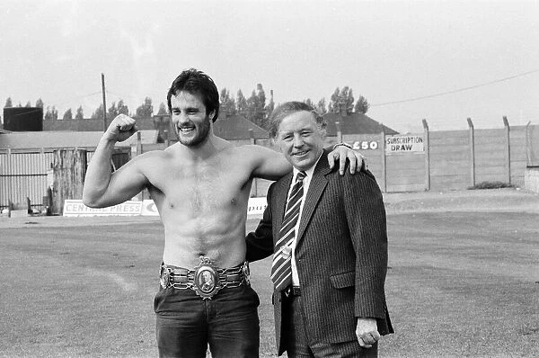 Only a few hours after becoming the new British Heavyweight Champion - David Pearce