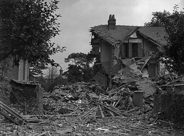 House in Bordesley, Birmingham, destroyed during a bombing raid on the city