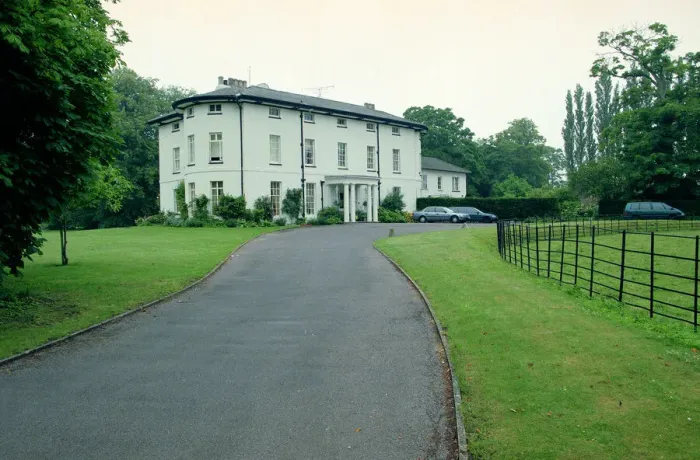 Framed Print : House of Jay Kay of Jamiroquai - 1997 Entrance Home Mansion - Horsenden Manor