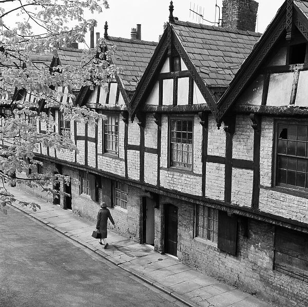 Nine Houses in Park Street, Chester, Cheshire. 21st April 1961