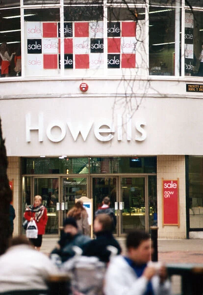 Howells department store in Cardiff, Wales. January 1997