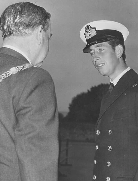 HRH Prince Charles, the Prince of Wales, pictured arriving at the Britannia Royal Naval