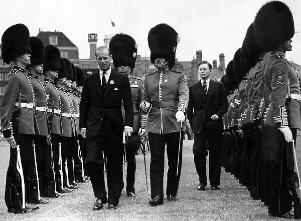 HRH Prince Philip, Duke of Edinburgh inspects the Guard of Honour at the closing ceremony