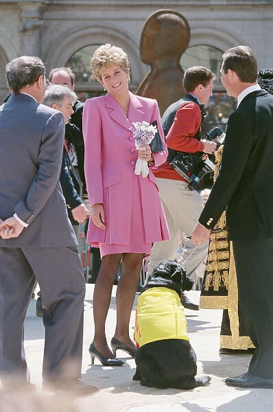 HRH Princess Diana, The Princess of Wales, meets the people of Birmingham, Midlands