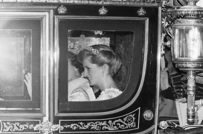 Framed Print : HRH Princess Diana, The Princess of Wales, attends The State Opening of Parliament Framed Print : HRH Princess Diana, The Princess of Wales, attends The State Opening of Parliament