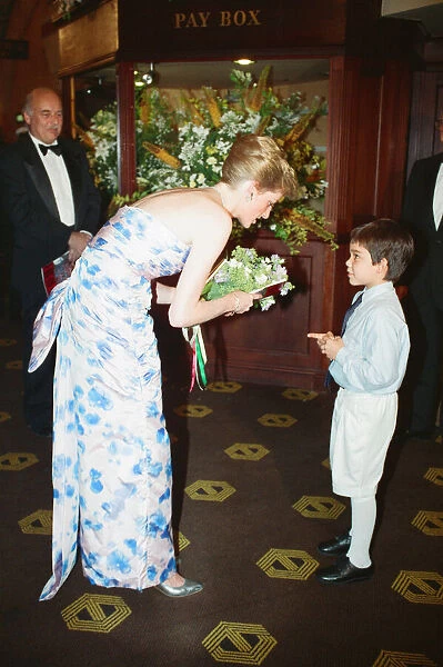 HRH Princess Diana, Princess of Wales attends the Premiere of Farewell to the King