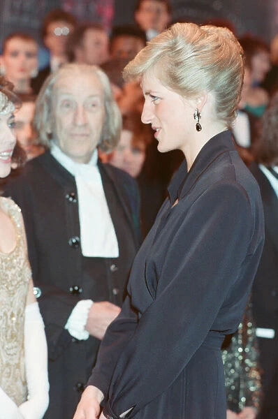 HRH Princess Diana, The Princess of Wales attends The Laurence Olivier Awards at The