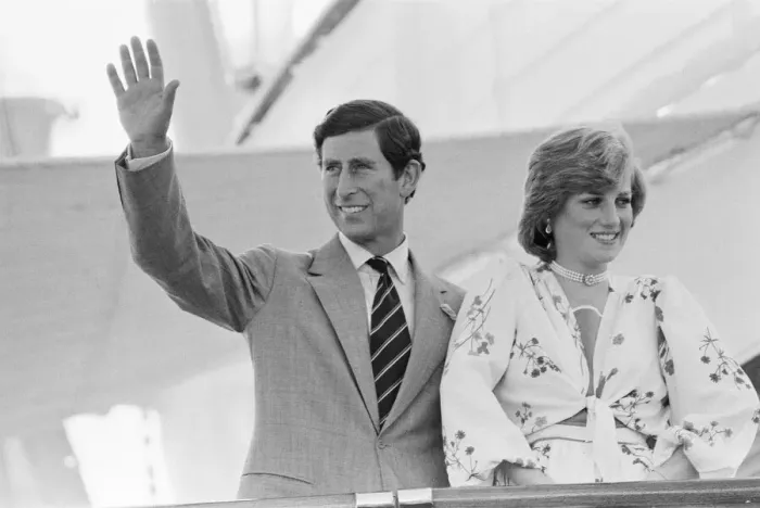 Framed Print : HRH Princess Diana, The Princess of Wales in Gibraltar for her Honeymoon with her Framed Print : HRH Princess Diana, The Princess of Wales in Gibraltar for her Honeymoon with her