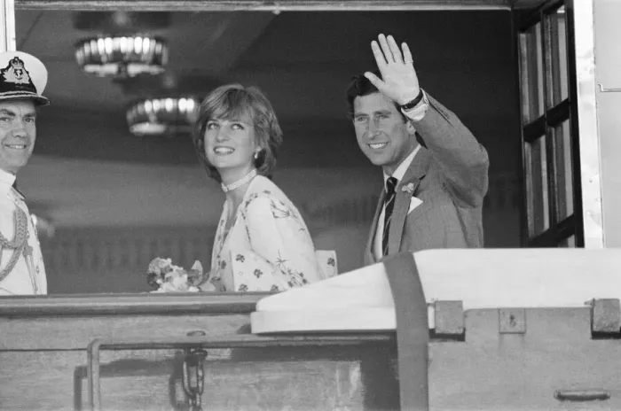 Framed Print : HRH Princess Diana, The Princess of Wales in Gibraltar for her Honeymoon with her Framed Print : HRH Princess Diana, The Princess of Wales in Gibraltar for her Honeymoon with her