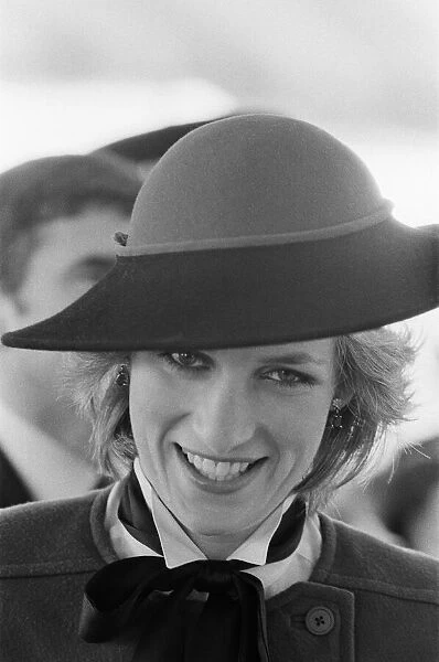 HRH Princess Diana, The Princess of Wales, at HTV, Harlech Television