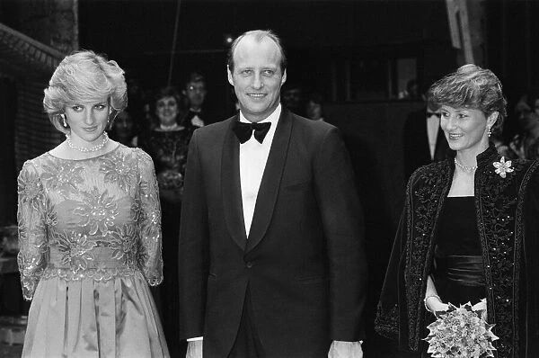 HRH Princess Diana, The Princess of Wales, in Oslo, Norway