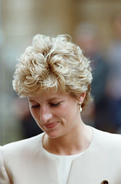 HRH The Princess of Wales, Princess Diana, visits Oxford today