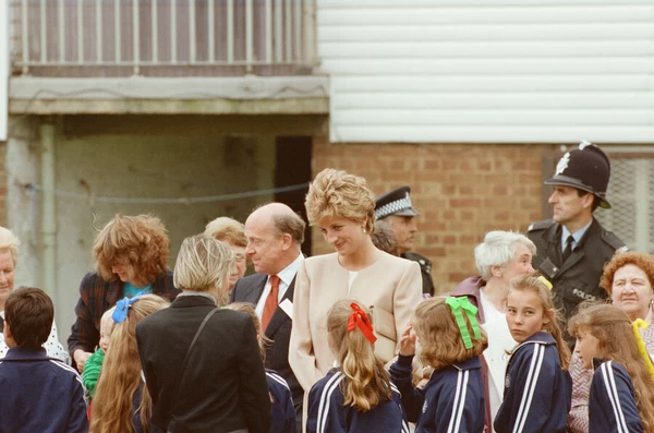 HRH The Princess of Wales, Princess Diana, visits Oxford today