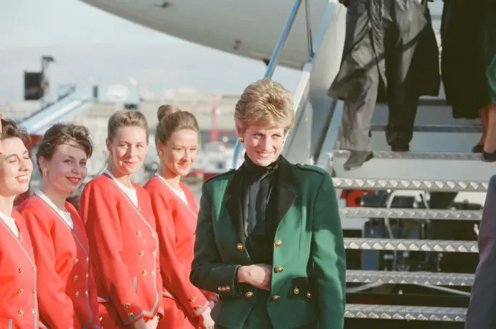 Framed Print : HRH The Princess of Wales, Princess Diana, with Virgin Atlantic CEO Richard Branson