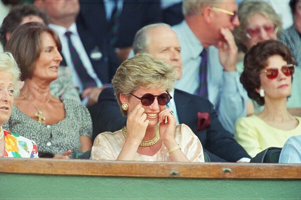 HRH The Princess of Wales, Princess Diana, attends the 1993 Men