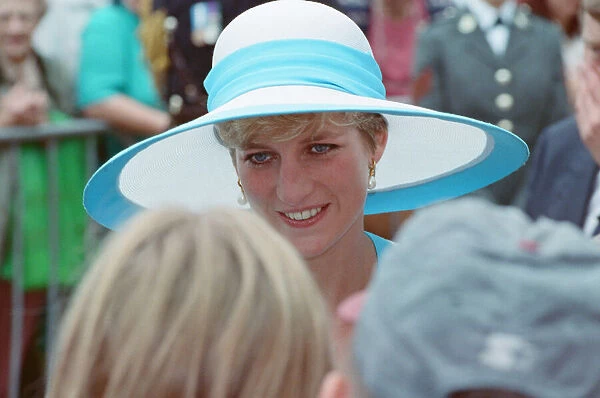 HRH The Princess of Wales, Princess Diana, visits Winchester Cathedral in Hampshire