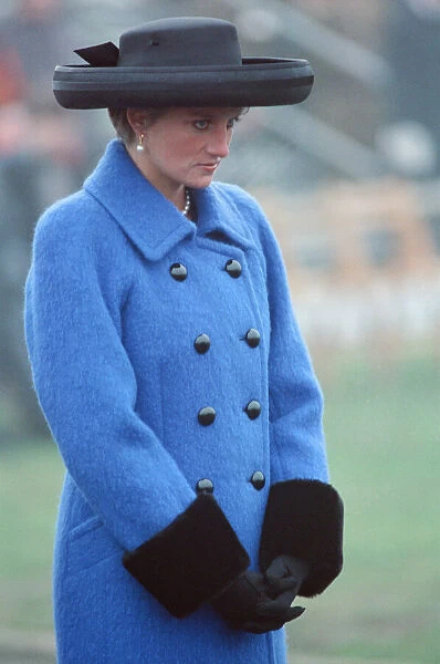 HRH The Princess of Wales, Princess Diana, at The Royal Military Academy, Sandhurst