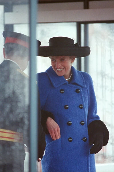 HRH The Princess of Wales, Princess Diana, at The Royal Military Academy, Sandhurst