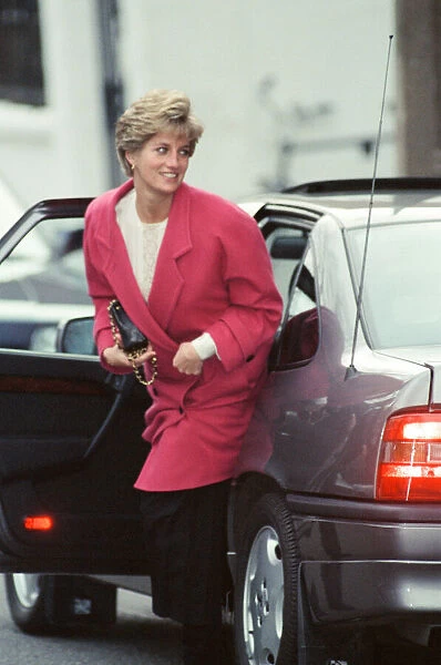 HRH The Princess of Wales, Princess Diana, pictured 11th December 1990 as she goes to see