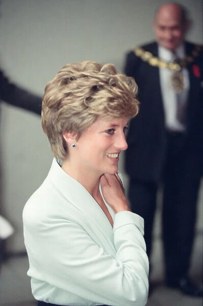 HRH The Princess of Wales, Princess Diana, visits The Mortimer Market Centre