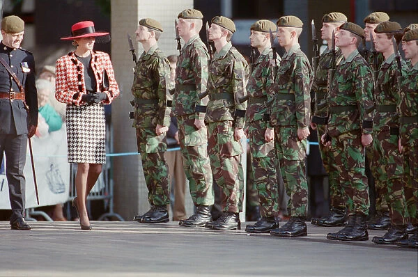 HRH The Princess of Wales, Princess Diana, visits Portsmouth to receive The Freedom of
