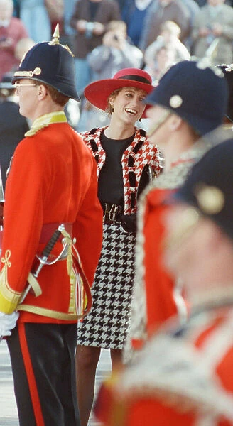 HRH The Princess of Wales, Princess Diana, visits Portsmouth to receive The Freedom of