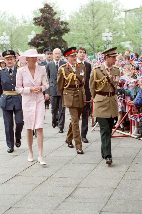 Framed Print : HRH The Princess of Wales, Princess Diana, and HRH The Prince of Wales visit Munster in Framed Print : HRH The Princess of Wales, Princess Diana, and HRH The Prince of Wales visit Munster in