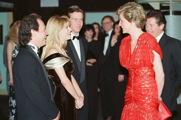 HRH The Princess of Wales, Princess Diana, attends the Premiere of When Harry met Sally