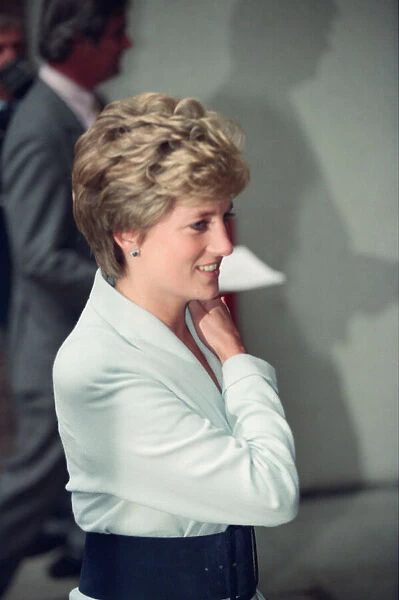 HRH The Princess of Wales, Princess Diana, visits The Mortimer Market Centre