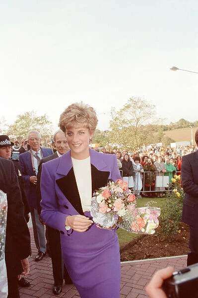 HRH The Princess of Wales, Princess Diana, visits Tunbridge Wells