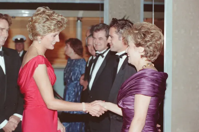 Framed Print : HRH The Princess of Wales, Princess Diana, at Odeon Cinema in London to attend Framed Print : HRH The Princess of Wales, Princess Diana, at Odeon Cinema in London to attend