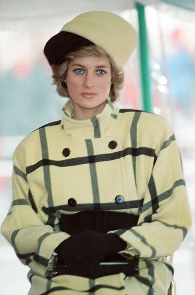 HRH The Princess of Wales, Princess Diana, enroute, on the ferry to The Isle of Wight