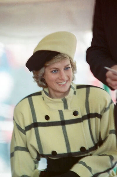 HRH The Princess of Wales, Princess Diana, enroute, on the ferry to The Isle of Wight