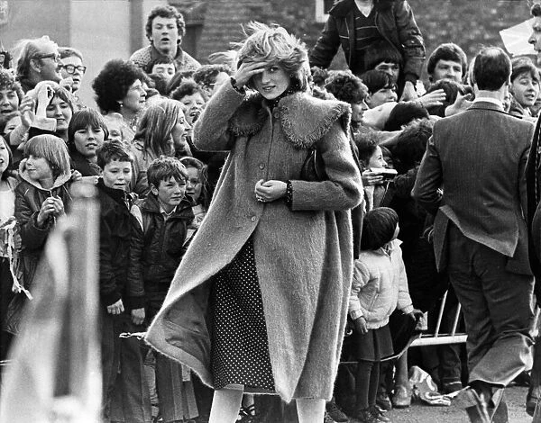 HRH The Princess of Wales, Princess Diana in Huddersfield, West Yorkshire