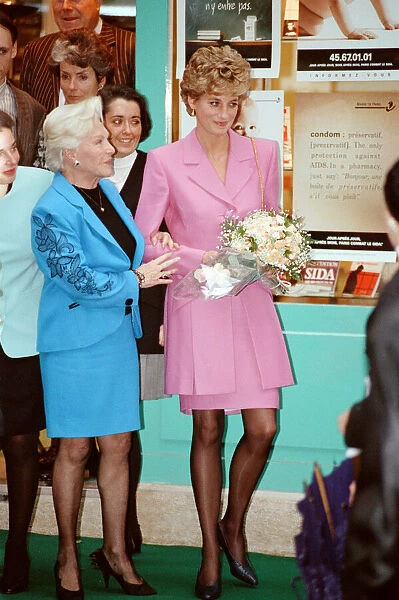 HRH The Princess of Wales, Princess Diana, in Paris, France
