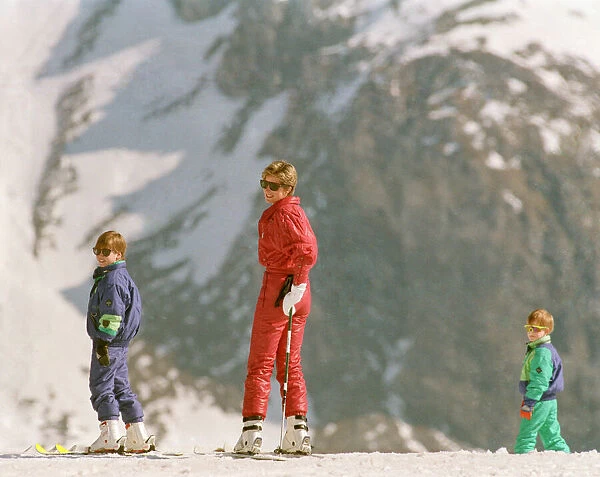 HRH The Princess of Wales, Princess Diana, and her sons William