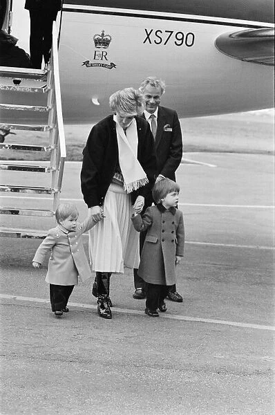 HRH The Princess of Wales, Princess Diana and her sons William