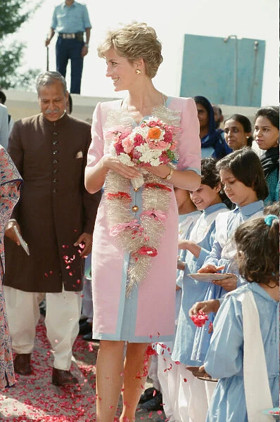 HRH The Princess of Wales, Princess Diana visits Pakistan in September 1991