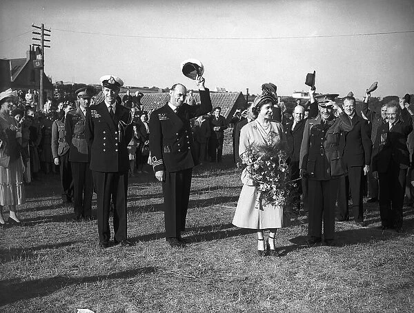 HRH Queen Elizabeth II vistits the Channel Islands June 1949, with the Duke of Edinburgh