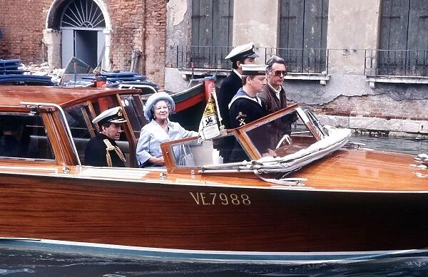 HRH Queen Elizabeth Queen Mother October 1984 visits Venice