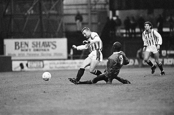 Huddersfield 2-1 Bury, Division 3 League match at Leeds Road, Saturday 22nd December 1990