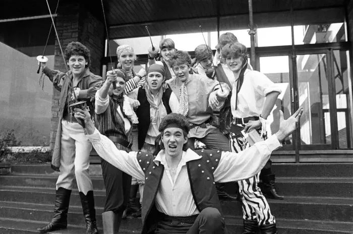 Framed Print : Huddersfield New College production of G&S Pirates of Penzance. 6th December 1985 Framed Print : Huddersfield New College production of G&S Pirates of Penzance. 6th December 1985