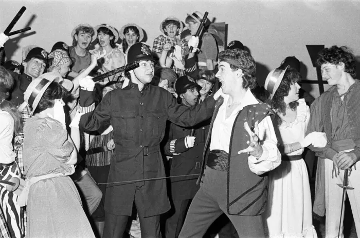 Framed Print : Huddersfield New College production of G&S Pirates of Penzance. 6th December 1985